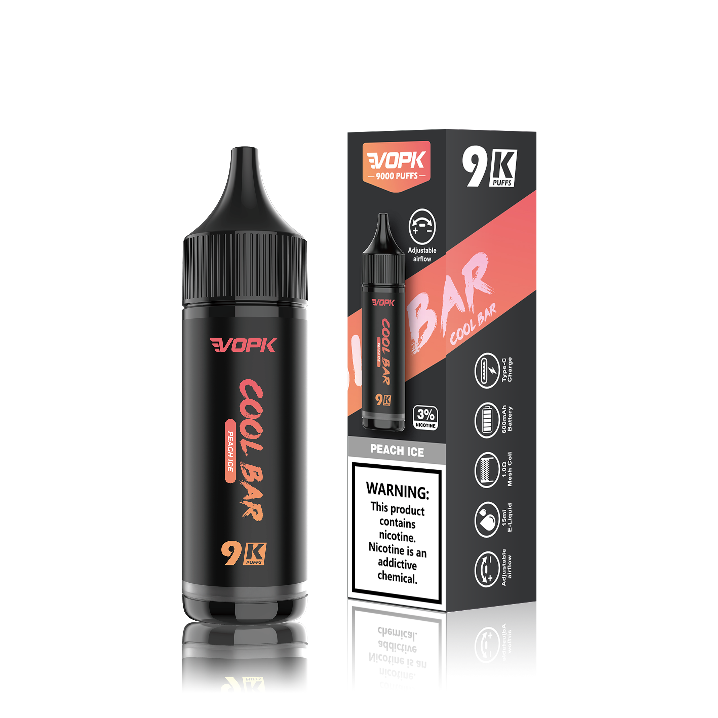 Alternative view of VOPK-Cool Bar 9000 Puffs Vape