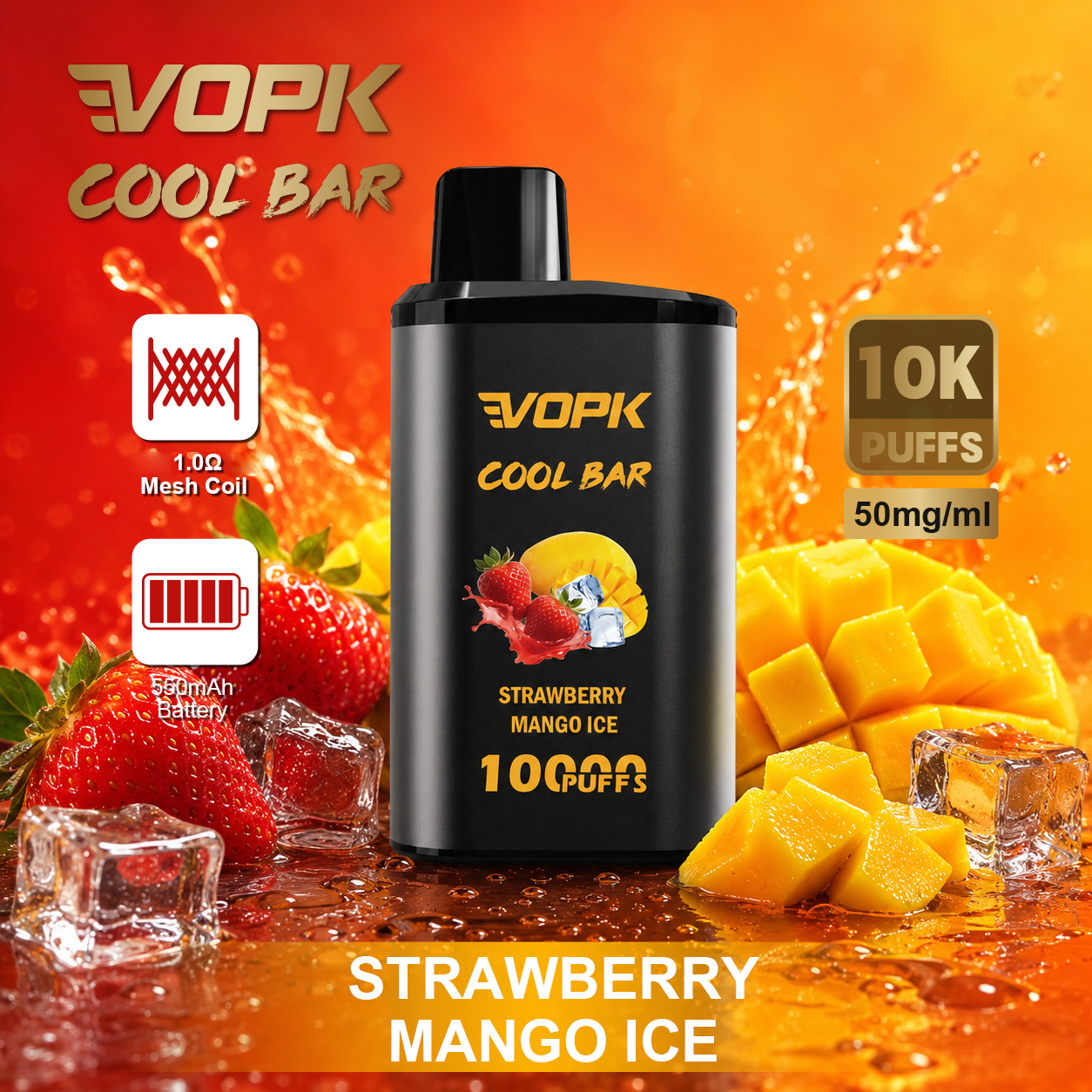 VOPK COOL BAR 10000 Puffs Vape - Image 7