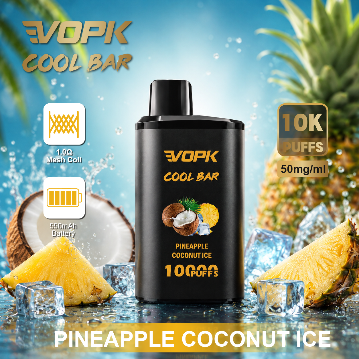 VOPK COOL BAR 10000 Puffs Vape - Image 4