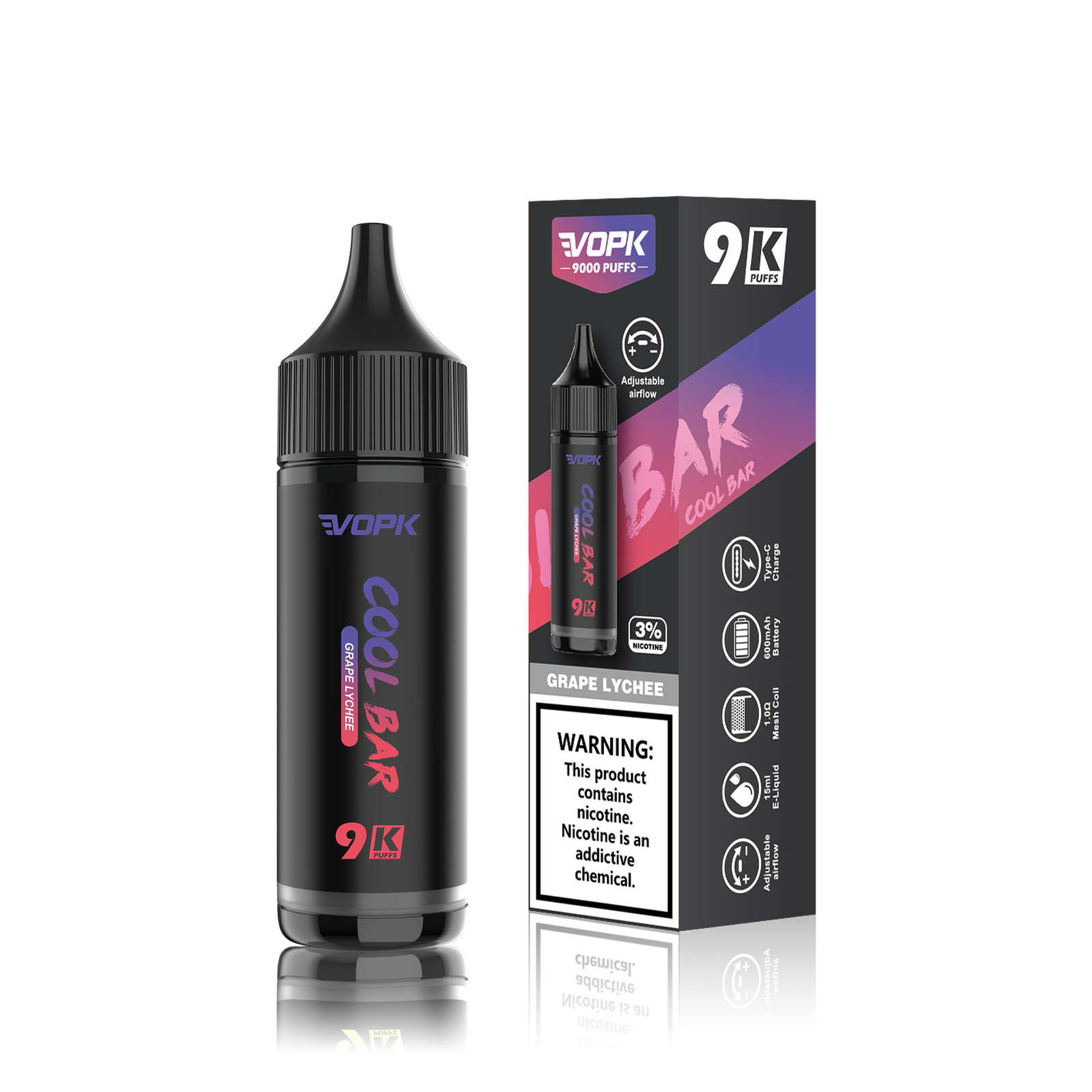 VOPK-Cool Bar 9000 Puffs Vape - Image 6